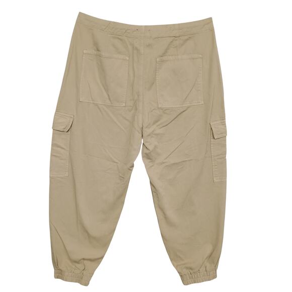 Serra Retreat By Joie Rucker Size 12/32 Cargo Joggers Camp Khaki Attached Belt - Picture 3 of 9